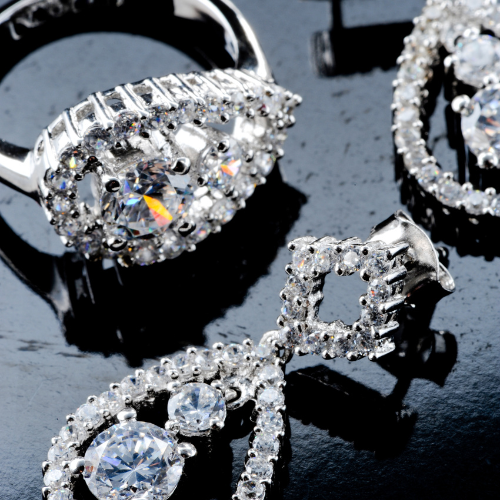 18K Real Gold Paper clip with brand set